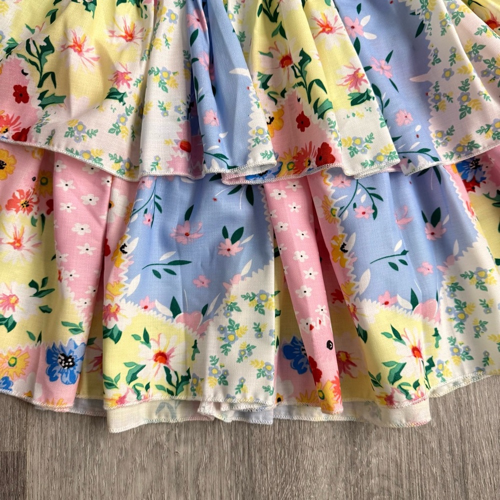 Floral Halter Ruffle Dress - Picture 3 of 5